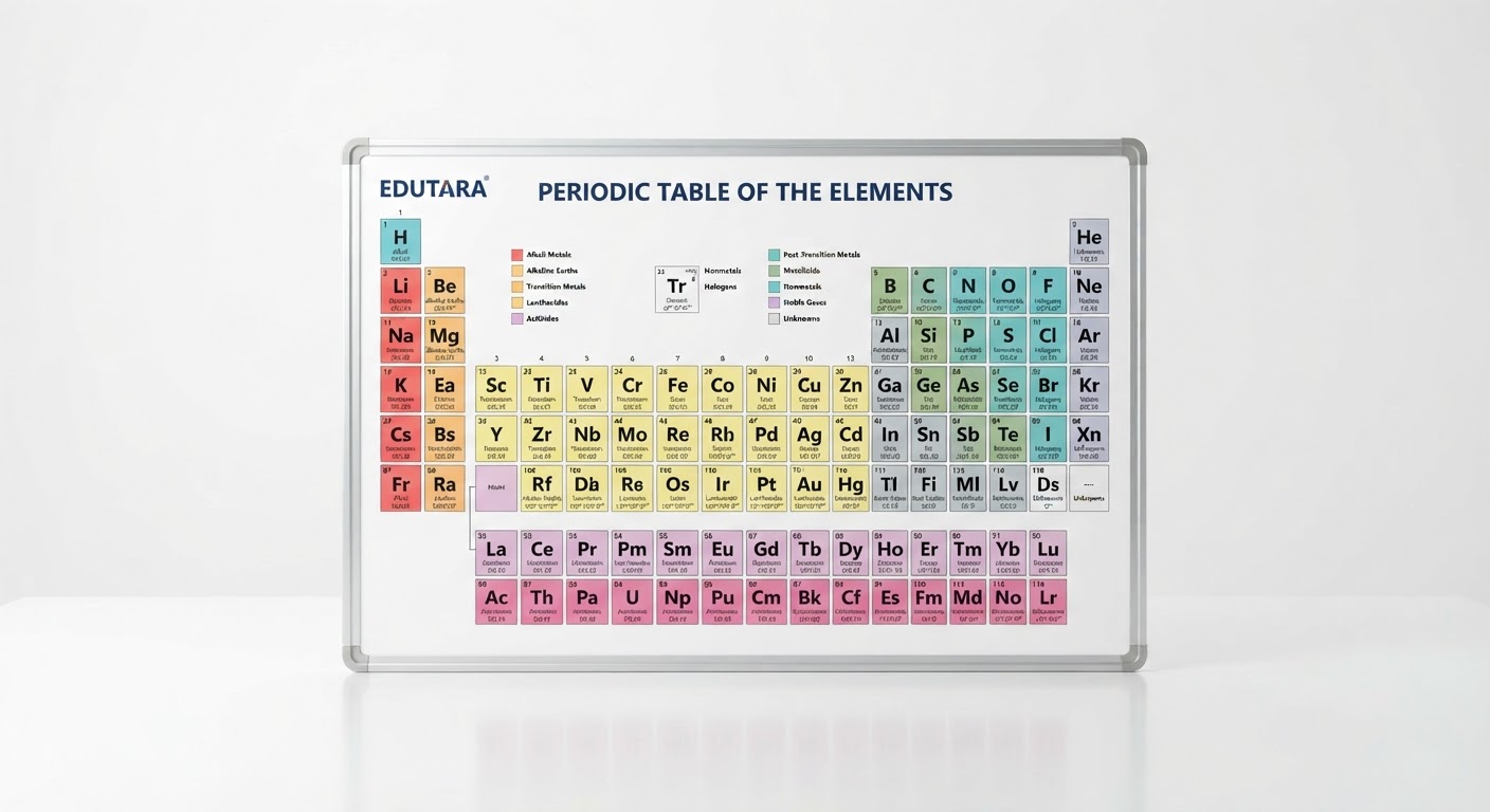 EDUTARA Periodic Table Physical Board