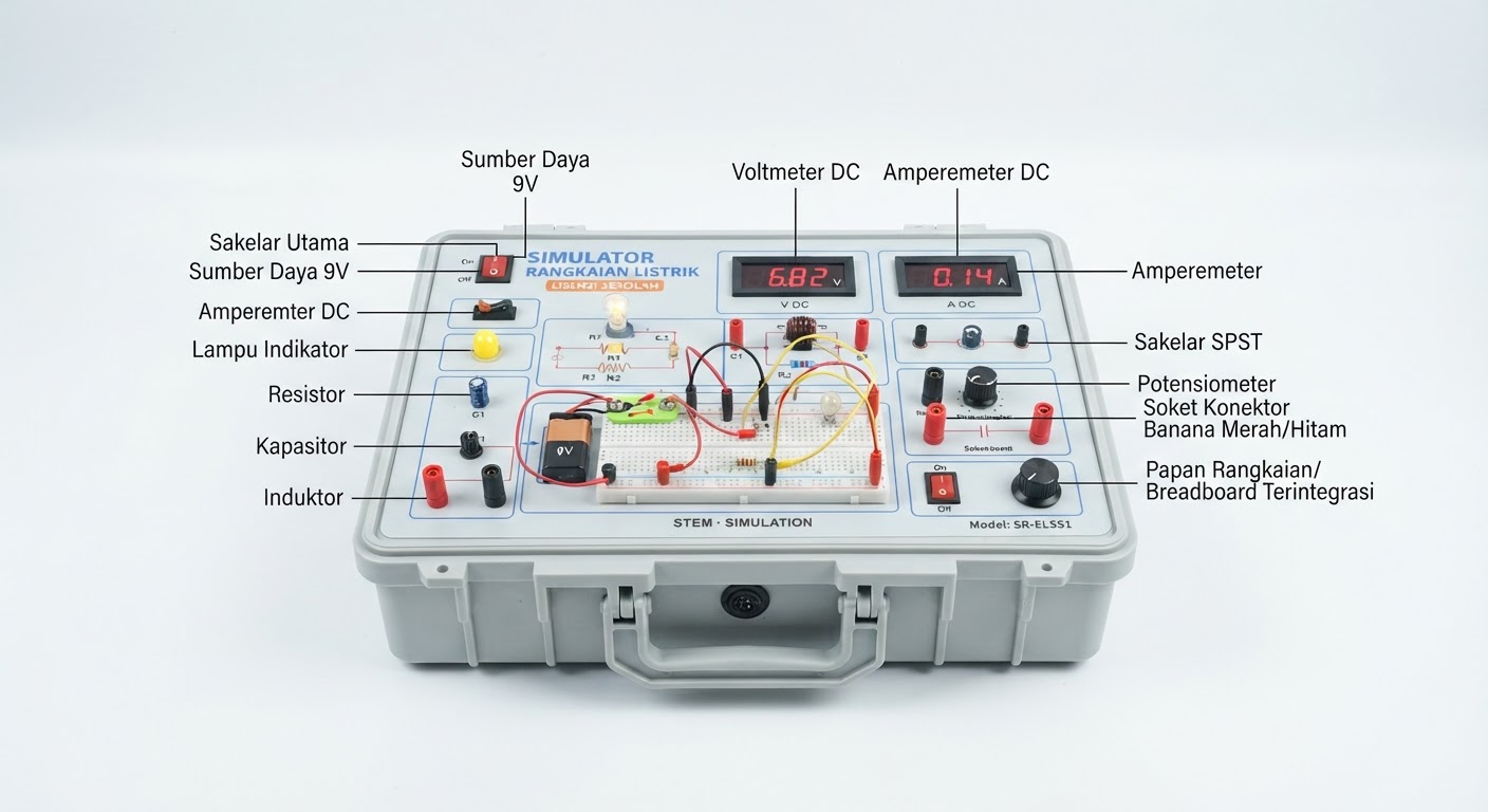 Simulator Rangkaian Listrik (Lisensi Sekolah)
